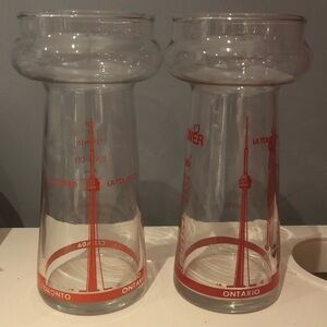CN Tower souvenir cocktail glasses